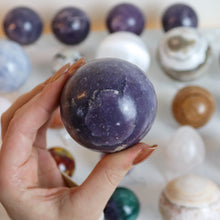 Load image into Gallery viewer, Large Lepidolite Spheres