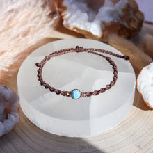 Load image into Gallery viewer, Larimar Macramé Bracelet
