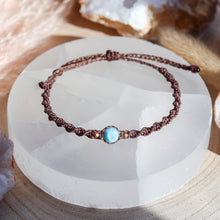 Load image into Gallery viewer, Larimar Macramé Bracelet