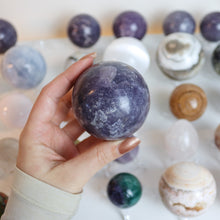 Load image into Gallery viewer, Large Lepidolite Spheres