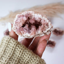Load image into Gallery viewer, Pink Amethyst Half Geode