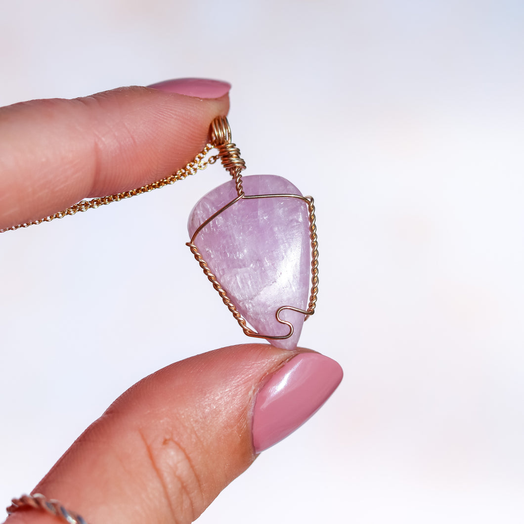 Kunzite 14ct Gold Fill Necklace