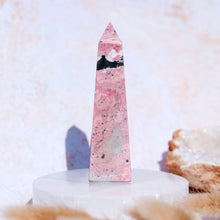 Load image into Gallery viewer, Pink Peruvian Rhodonite Obelisk
