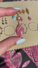Load and play video in Gallery viewer, Rhodochrosite &amp; Sunstone 14ct Gold Fill Necklace

