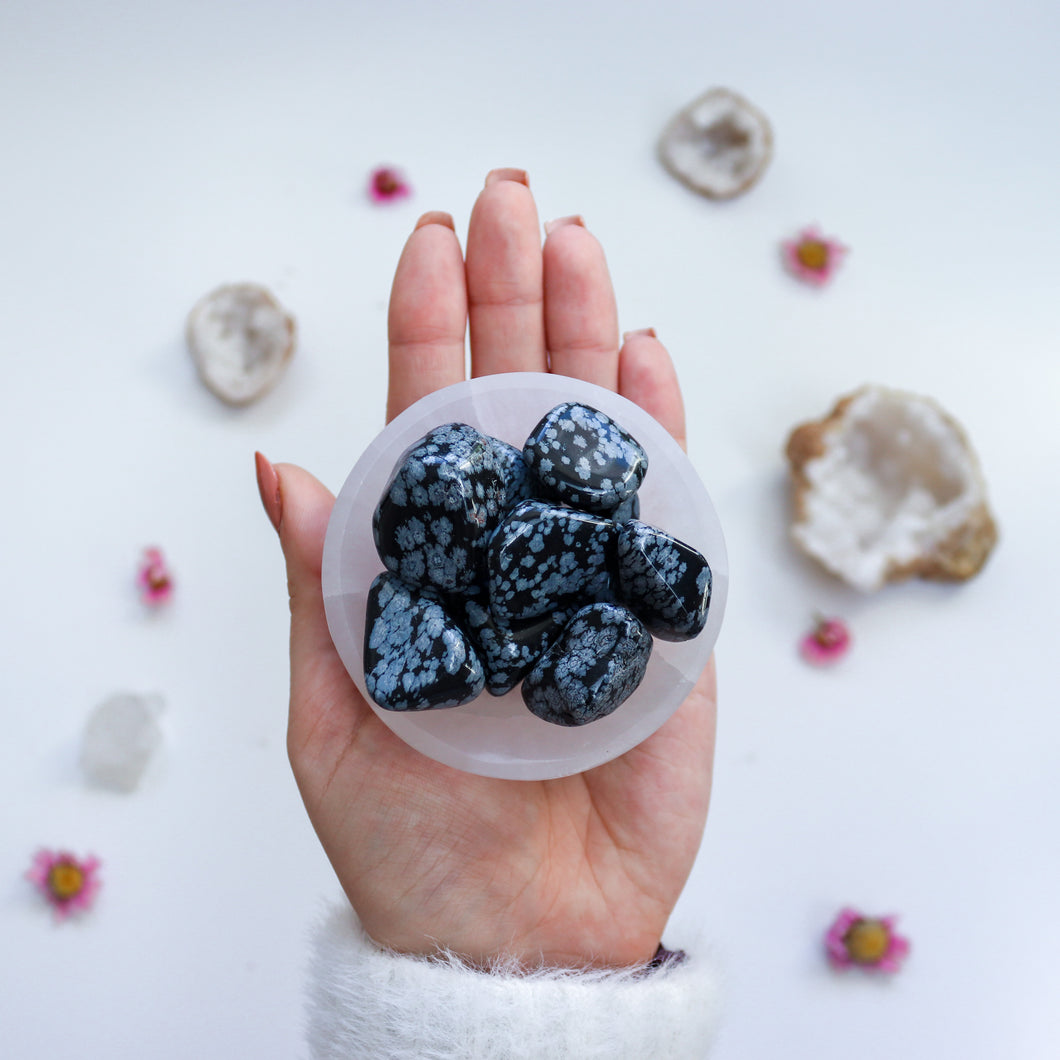 Snowflake Obsidian Tumble Stones