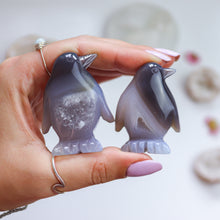 Load image into Gallery viewer, Druzy Agate Penguin
