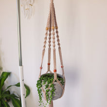 Load image into Gallery viewer, Sand Macrame Plant Hanger
