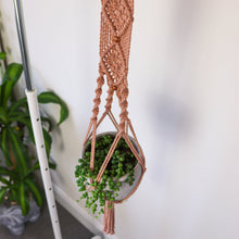 Load image into Gallery viewer, Pink Peach Macrame Plant Hanger
