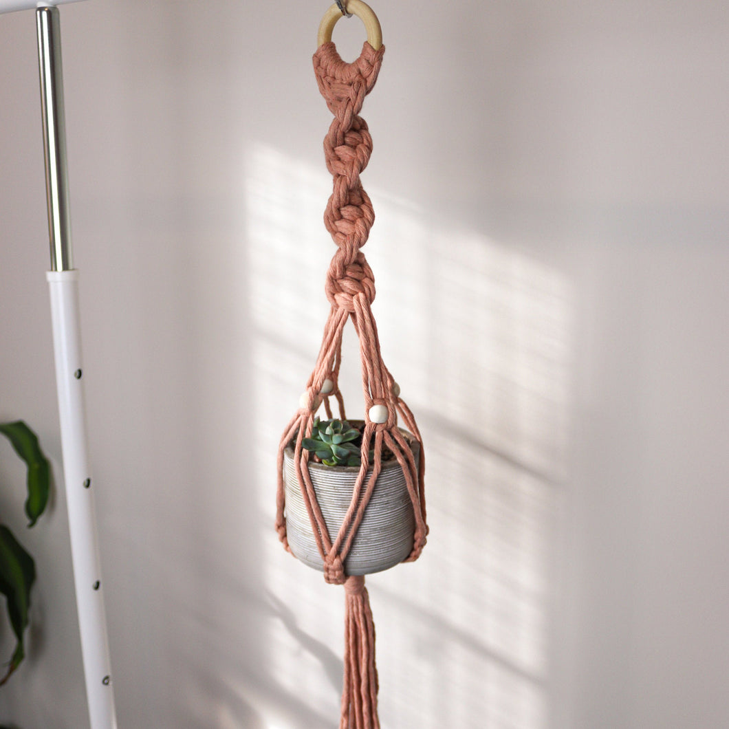 Small Pot Macrame Plant Hanger