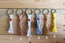 Load image into Gallery viewer, Macrame Bead Key Ring

