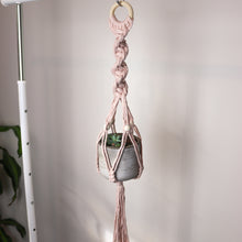 Load image into Gallery viewer, Small Pot Spiral Macrame Plant Hangers
