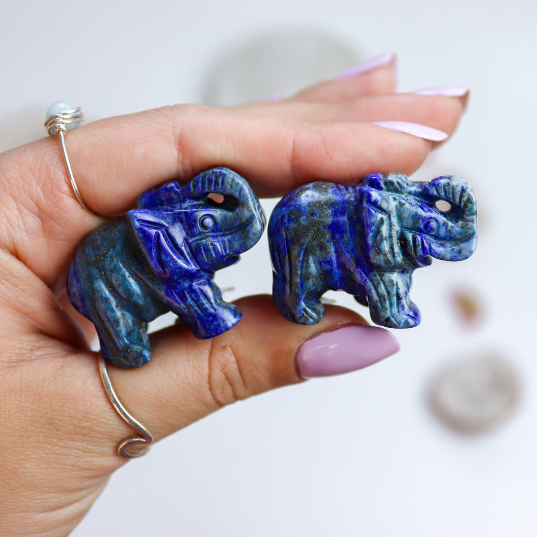 Mini Lapis Lazuli Elephant