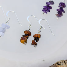 Load image into Gallery viewer, Tigers Eye Chip Earrings
