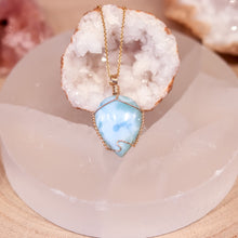 Load image into Gallery viewer, Larimar 14ct Gold Fill Necklace

