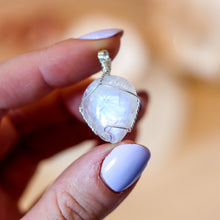 Load image into Gallery viewer, Rainbow Moonstone Sterling Silver Necklace
