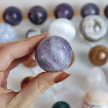 Load image into Gallery viewer, Lilac Fluorite Sphere
