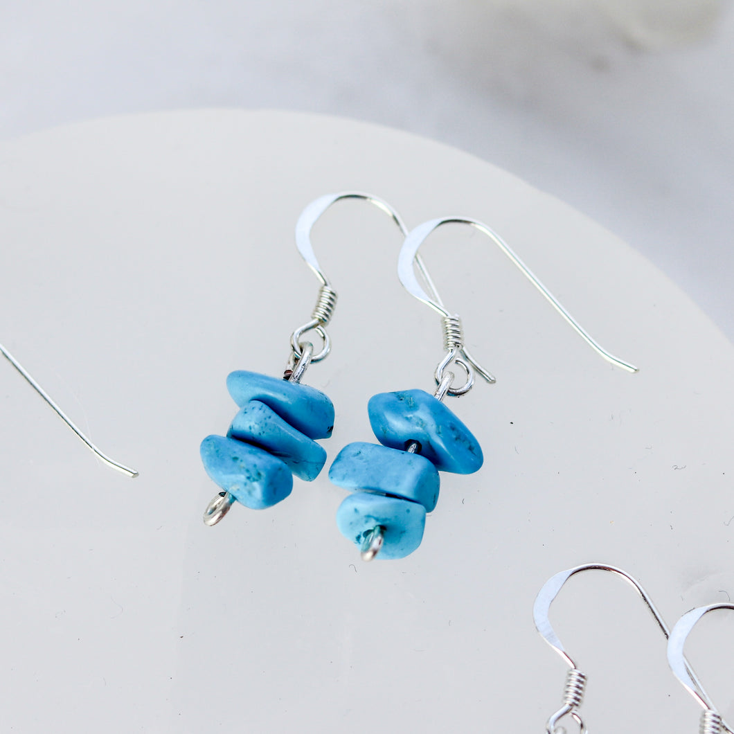 Blue Howlite Earrings