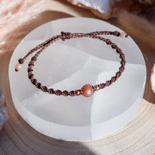 Load image into Gallery viewer, Sunstone Macramé Bracelet
