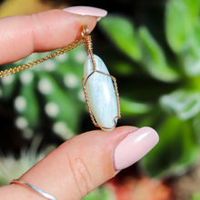 Load image into Gallery viewer, Rainbow Moonstone 14ct Gold Fill Crystal Necklace
