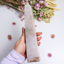 Load image into Gallery viewer, Large Pink Amethyst Obelisk
