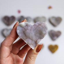 Load image into Gallery viewer, Chalcedony Druzy Heart
