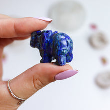 Load image into Gallery viewer, Mini Lapis Lazuli Elephant
