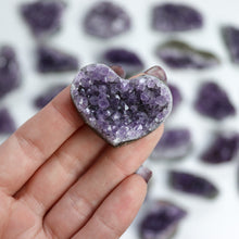 Load image into Gallery viewer, Amethyst Druzy Heart
