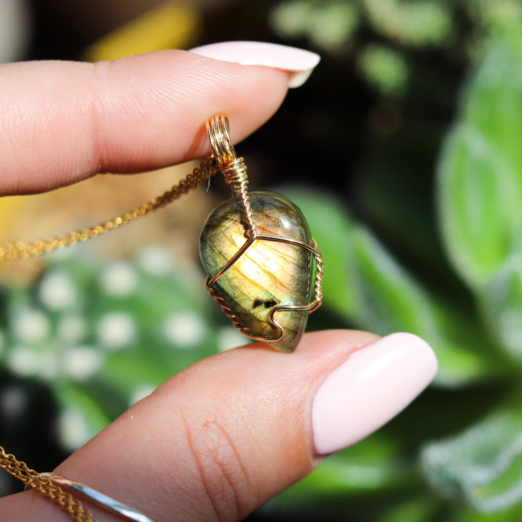 Labradorite 14ct Gold Fill Necklace