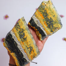 Load image into Gallery viewer, Bumblebee Jasper Slice With Stand
