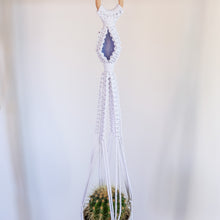 Load image into Gallery viewer, Plant Hanger x Blue Lace Agate Crystal
