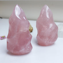 Load image into Gallery viewer, Large Rose Quartz Flame
