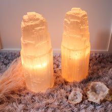 Load image into Gallery viewer, Large Selenite Tower Lamp
