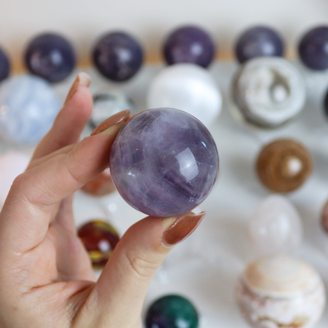 Lilac Fluorite Sphere