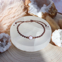 Load image into Gallery viewer, Rose Quartz Macramé Bracelet
