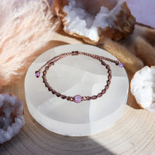 Load image into Gallery viewer, Lavender Jade Macramé Bracelet
